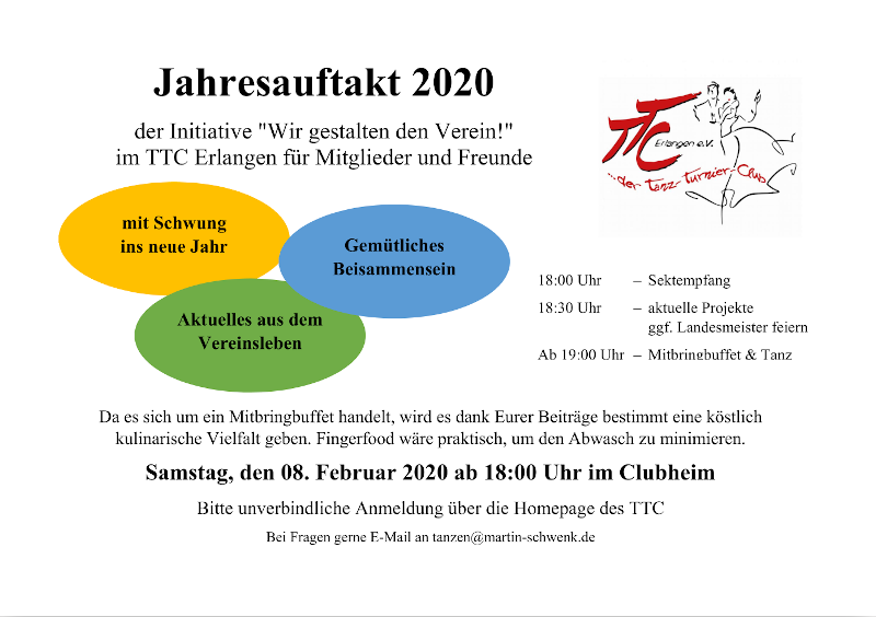 Flyer Jahresauftakt 2020