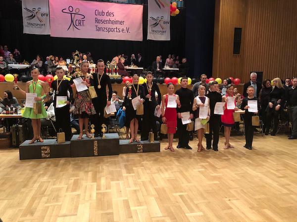 Siegerehrung Junioren I B-Latein - © TTC Erlangen e.V.