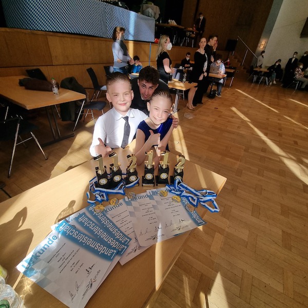 Malik Born und Viktoria Zbarashchuk - © TTC Erlangen e.V.